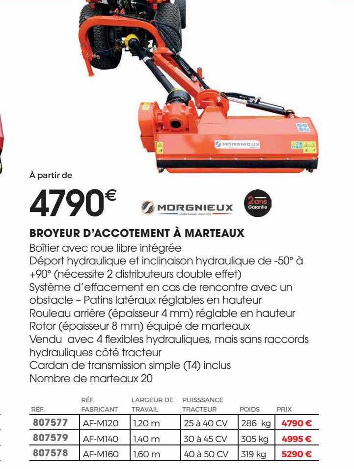 broyeur d'accotement à marteaux morgieux