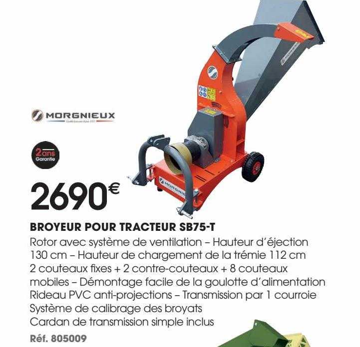broyeur pour tracteur sb75-t morgnieux