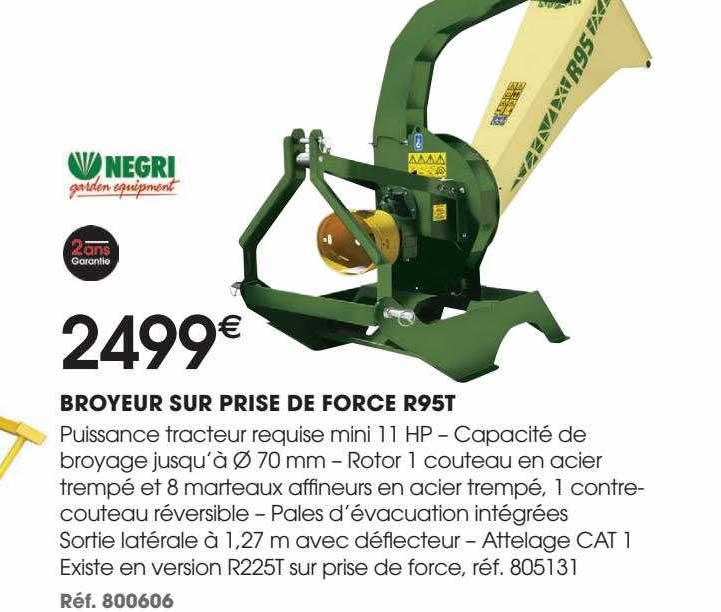 broyeur sur prise de force r95t negri