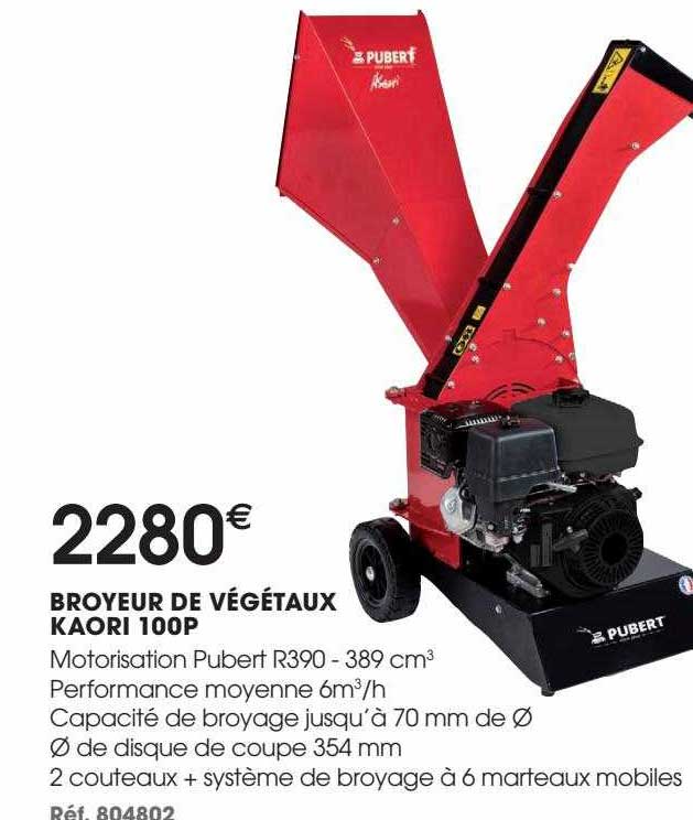 broyeur thermique kaori 100p pubert