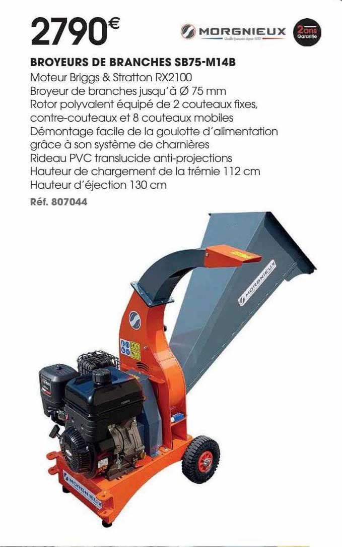 broyeurs de branches sb75-m14b morgnieux