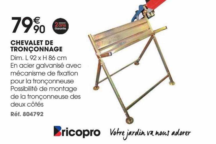chevalet de tronçonnage