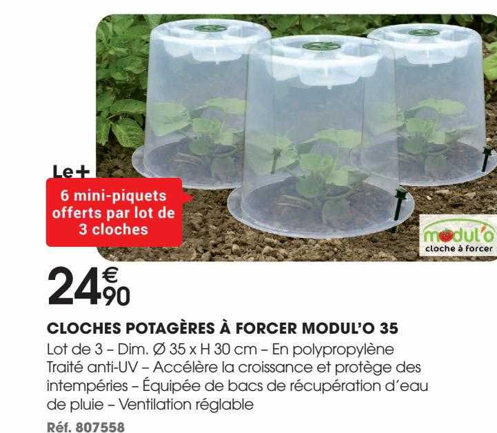 cloches potagères à forcer modul'o 35