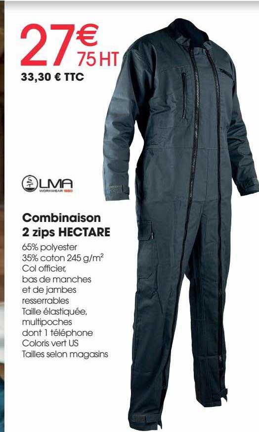 Combinaison 2 Zips Hectare Lma