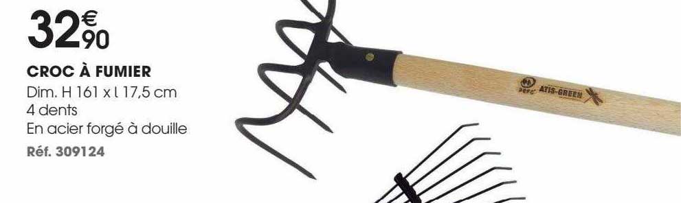 croc à fumier atis-green