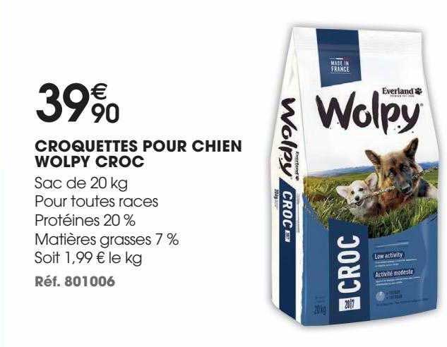Croquettes Pour Chien Wolpy Croc