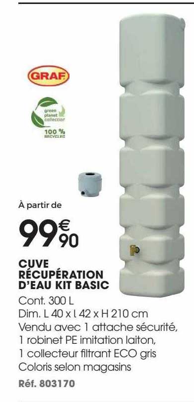 cuve récupération d'eau kit basic graf
