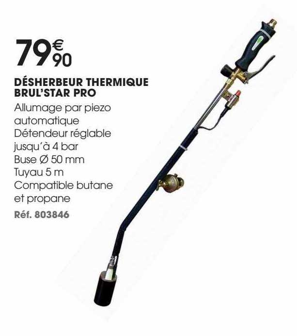 désherbeur thermique brul'star pro