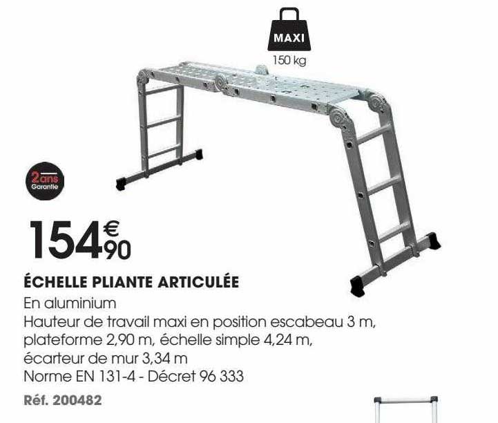 échelle pliante articulée