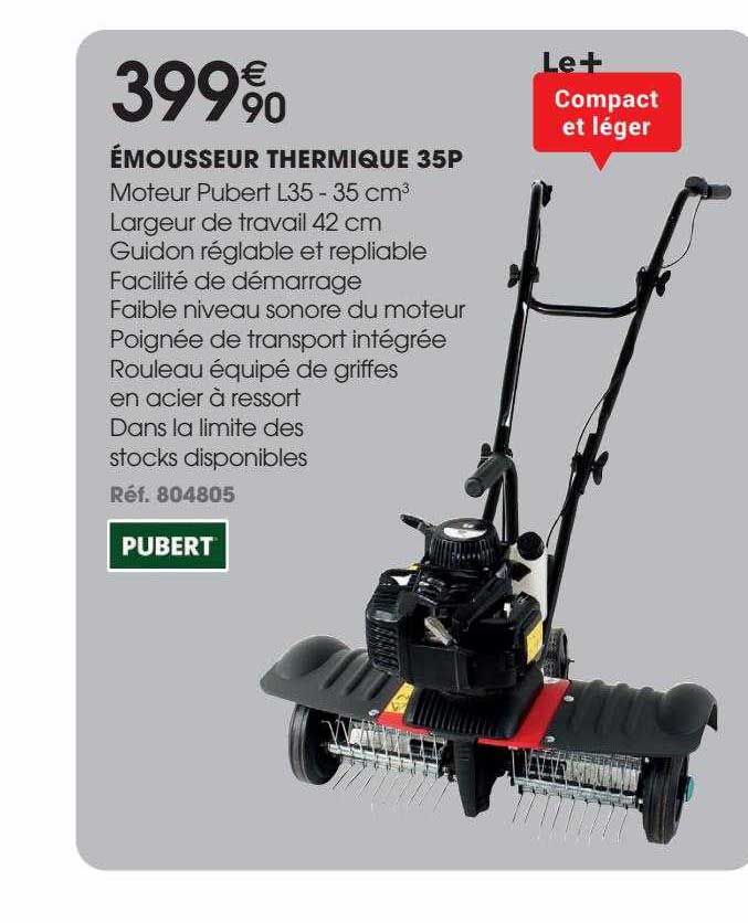 émousseur thermique 35p pubert