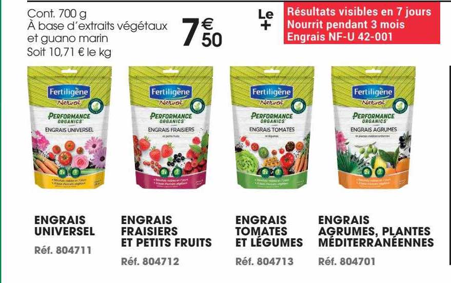 Engrais Universel, Engrais Fraisiers Et Petits Fruits, Engrais Tomates Et Légumes, Engrais Agrumes, Plantes Méditerranéennes Fertiligène