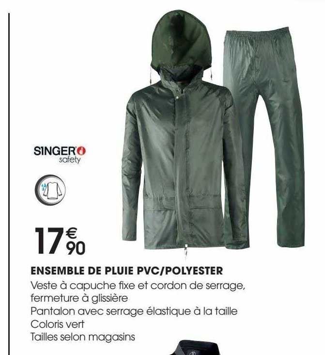 Ensemble De Pluie Pvc-polyester Singer Safety