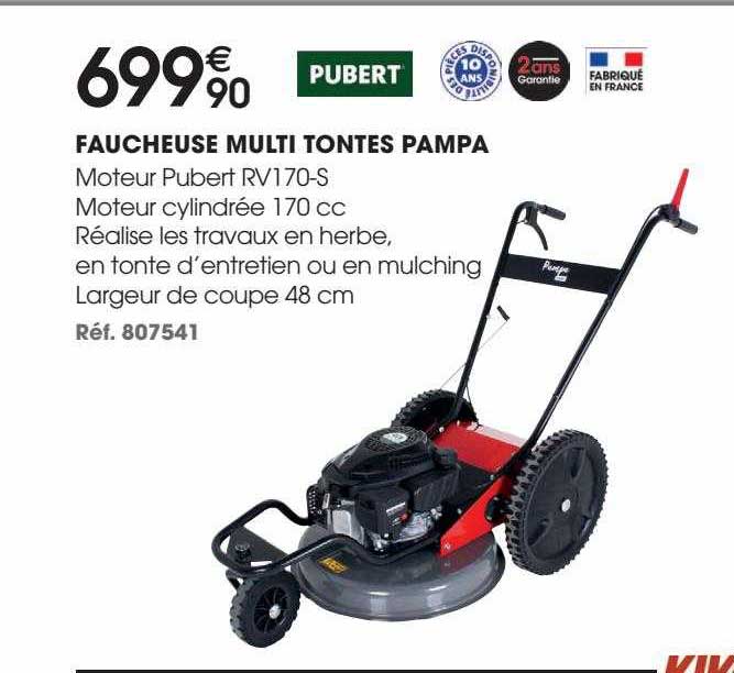 faucheuse multi tontes pampa pubert
