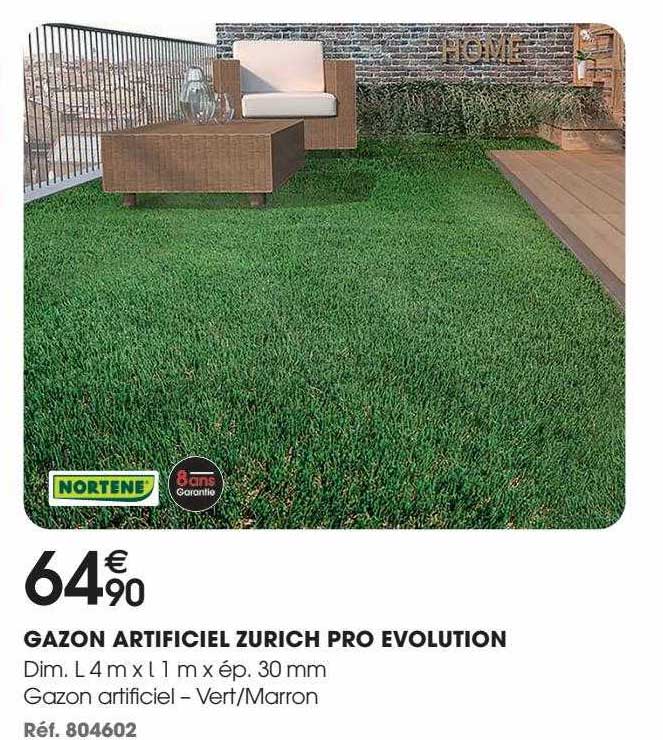 gazon artificiel zurich pro evolution nortene