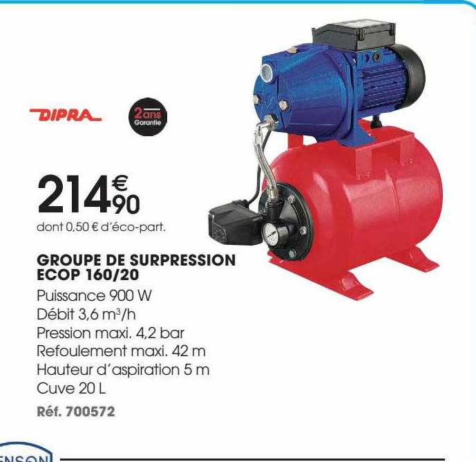 groupe de surpression ecop 160-20 dipra