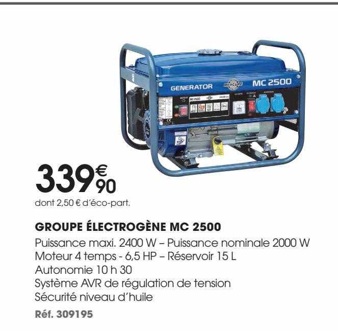 groupe électrogène mc 2500 generator