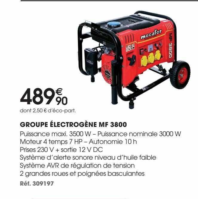 groupe électrogène mf 3800 mecafer
