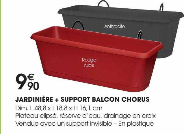 jardinière + support balcon chorus