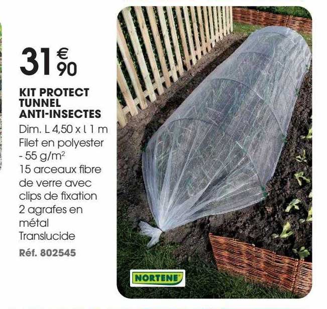 kit protect tunnel anti-insectes nortene
