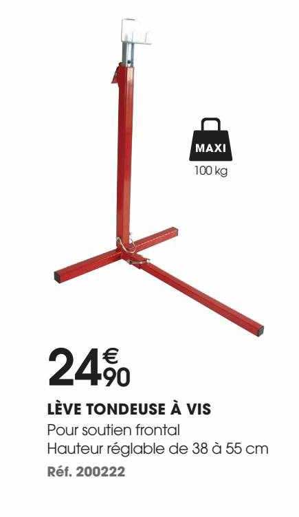 lève tondeuse à vis