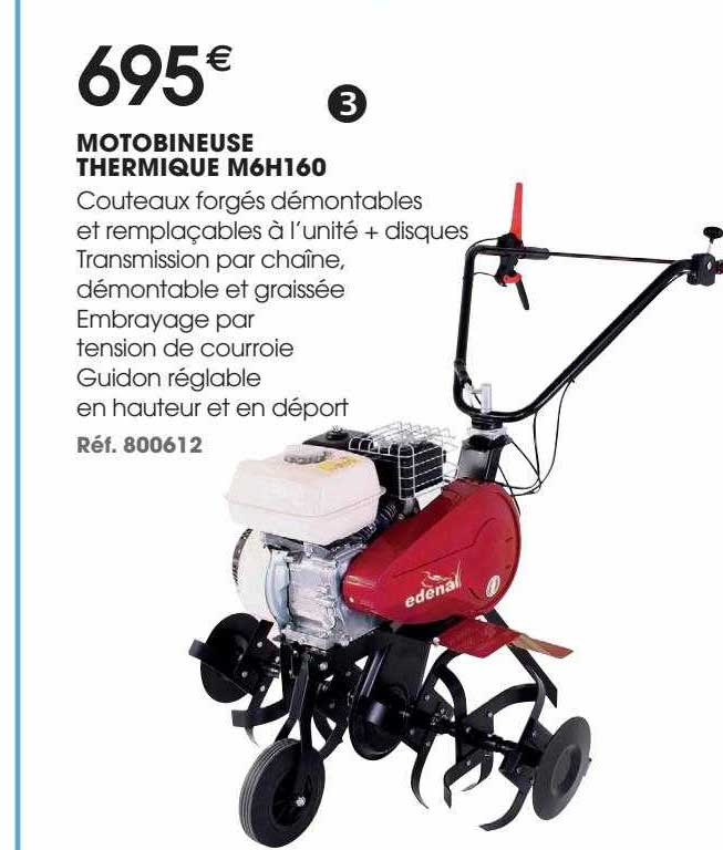 motobineuse thermique edena m6h160