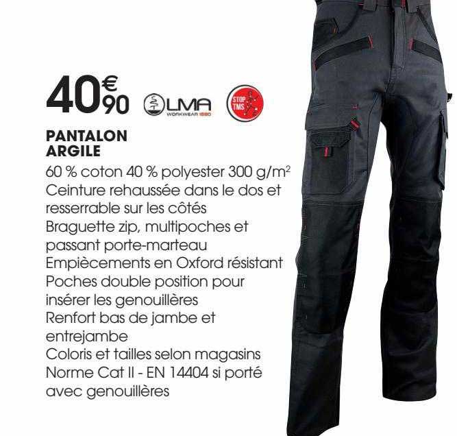 pantalon argile lma