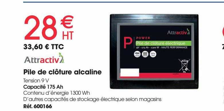 pile de clôture alcaline attractiv
