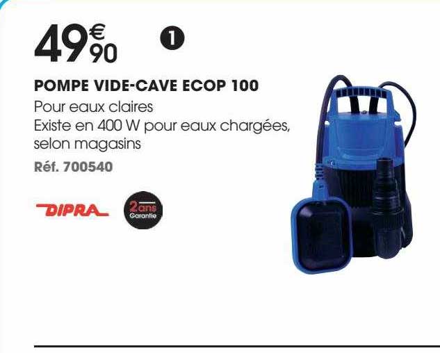 pompe vide-cave ecop 100 dipra