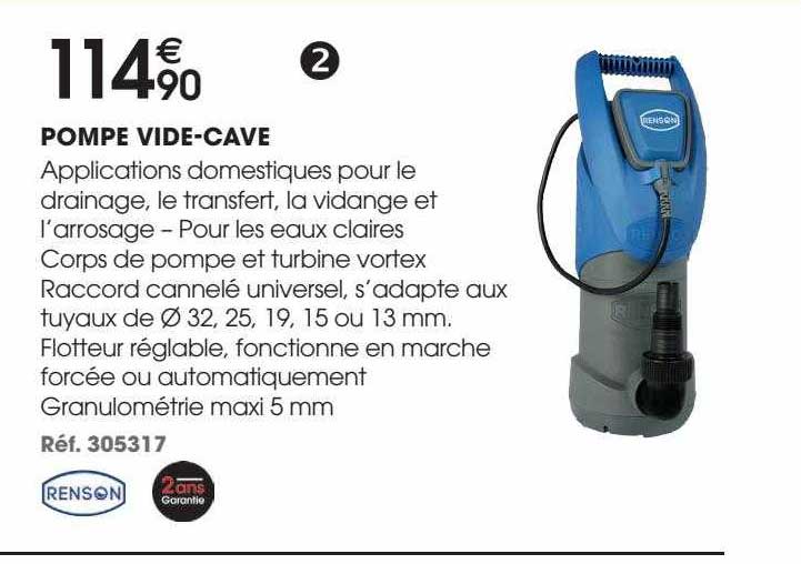 pompe vide-cave renson