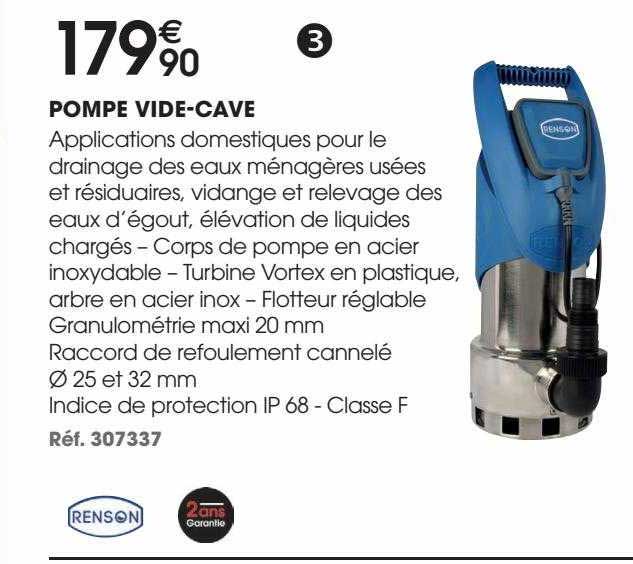 pompe vide-cave renson