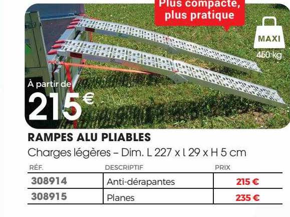 rampes alu pliables