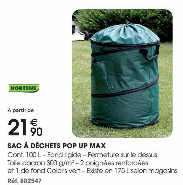 Sac à Déchets Pop Up Max Nortene