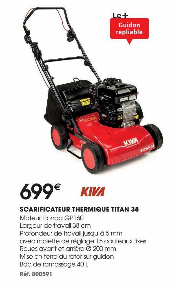scarificateur thermique titan 38 kiva