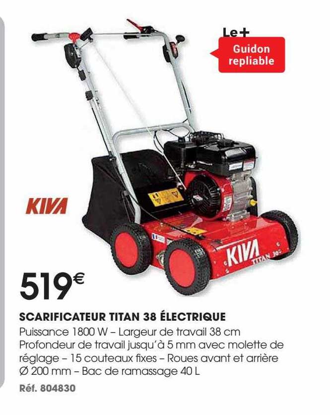 scarificateur titan 38 électrique kiva