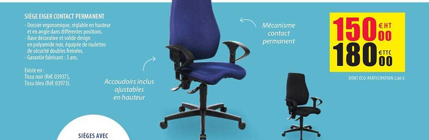 Siège Eiger Contact Permanent
