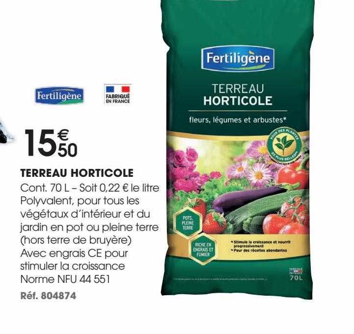 Terreau Horticole Fertiligène