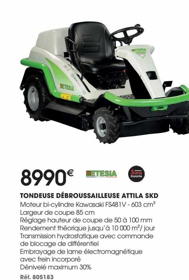 tondeuse débroussailleuse attila skd etesia