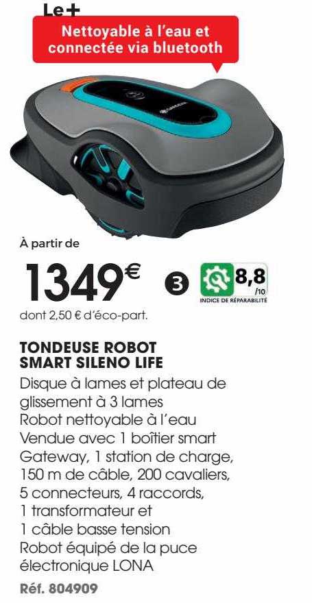 tondeuse robot smart sileno life