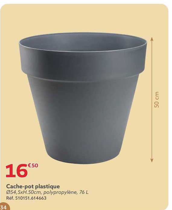 cache-pot plastique