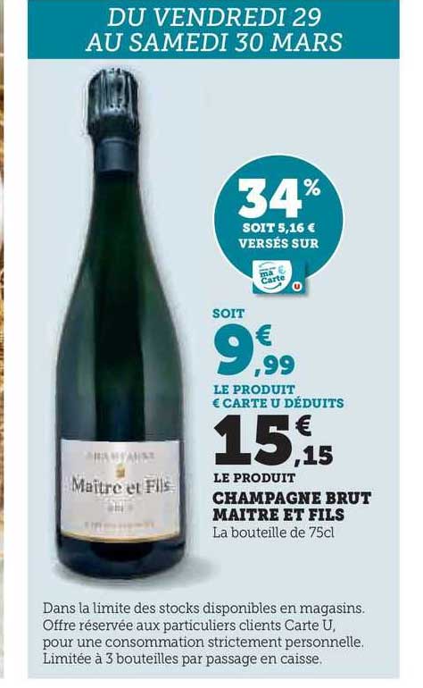Champagne Brut Maître Et Fils