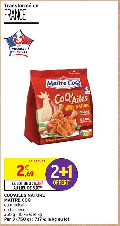 coq'ailes nature maître coq