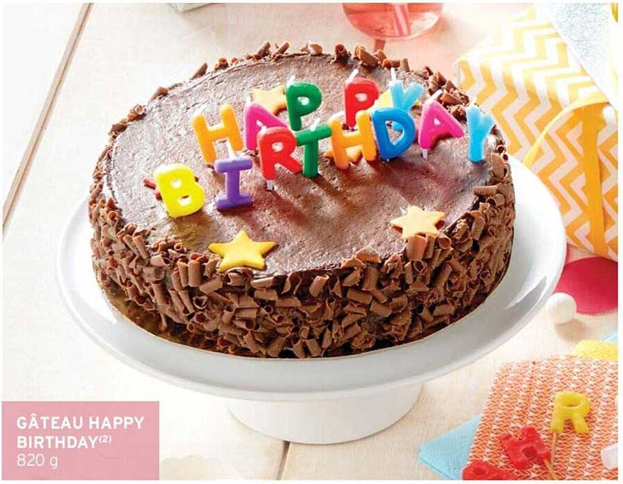 gâteau happy birthday