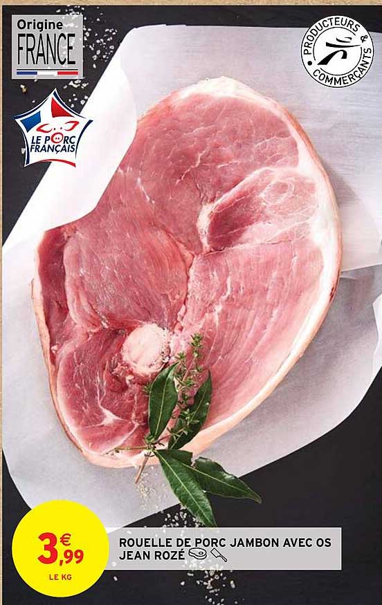 rouelle de porc jambon avec os jean rozé