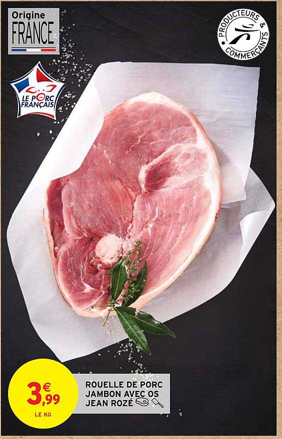 rouelle de porc jambon avec os jean rozé
