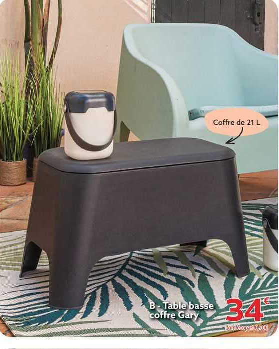 table basse coffre gary