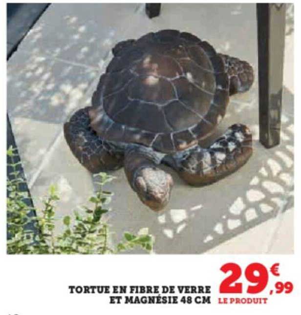 tortue en fibre de verre et magnésie 48 cm