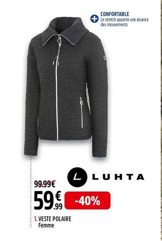 veste polaire femme luhta