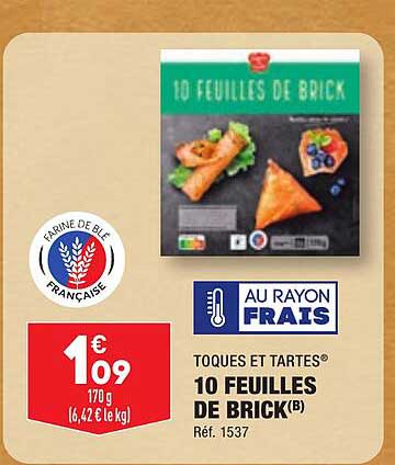 10 Feuilles De Brick Toques Et Tartes