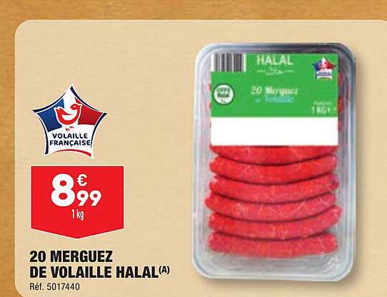 20 Merguez De Volaille Halal