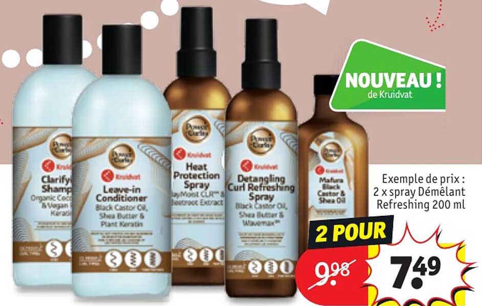 2x Spray Démêlant Refreshing 200 Ml